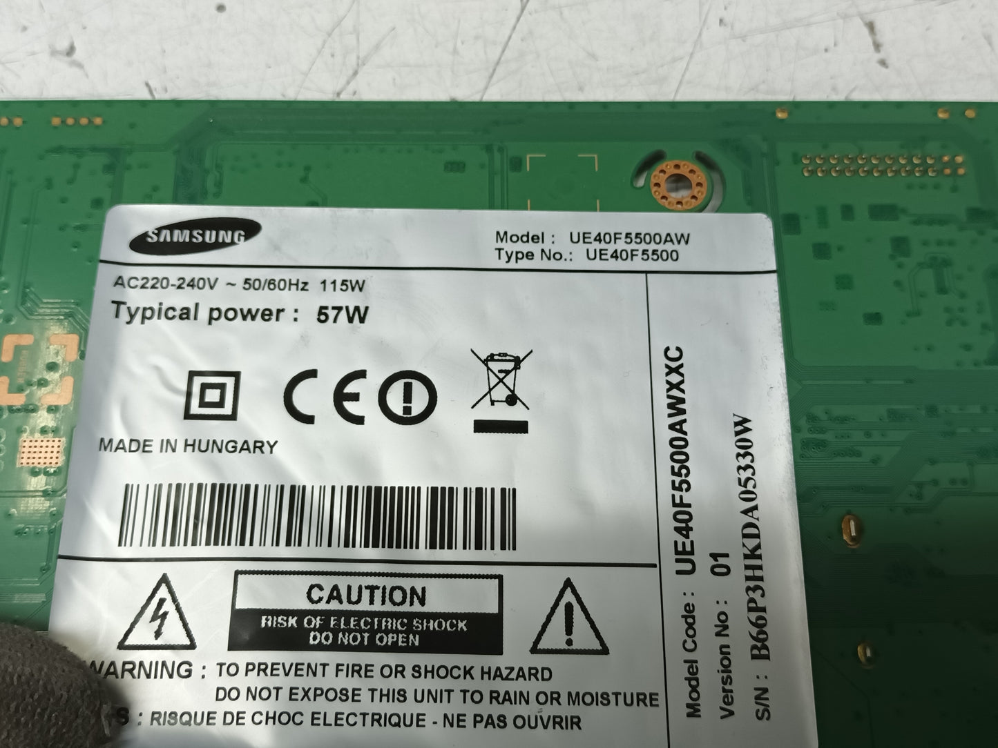 soporte, pie de Samsung UE40F5500AW