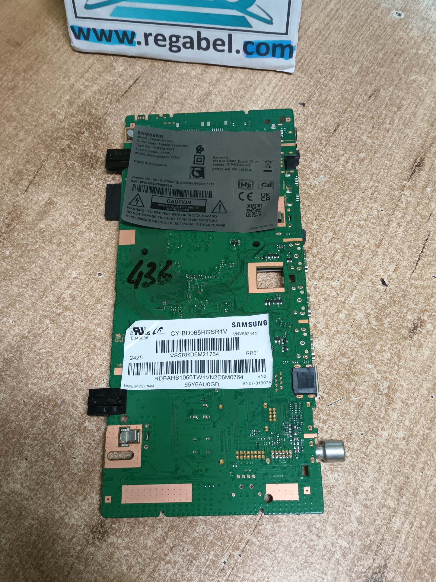 BN96-59614J, DE SAMSUNG TU65DU7105K,