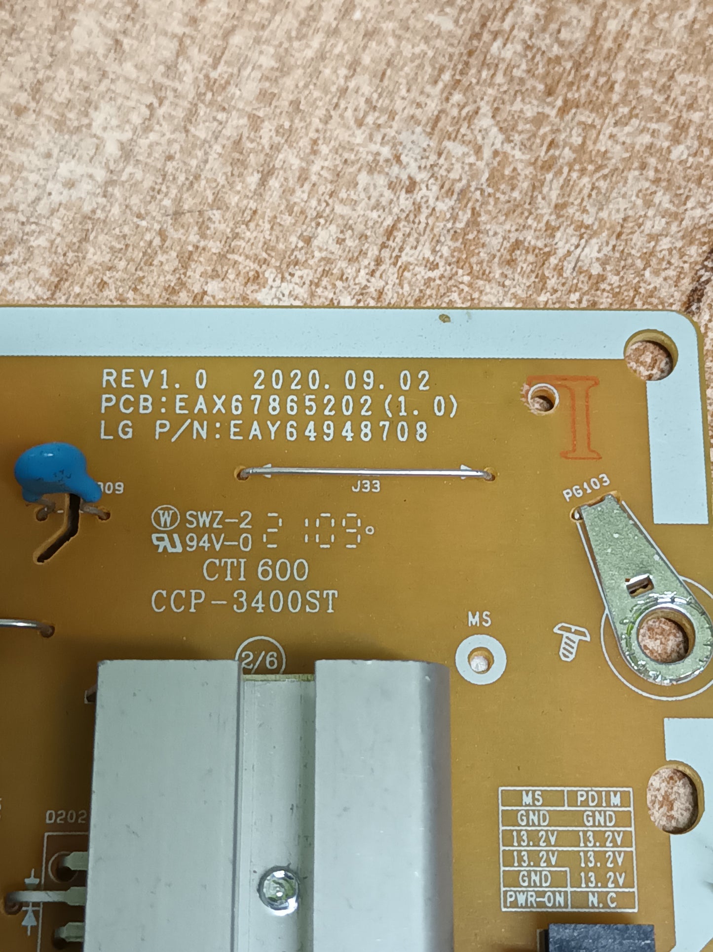 EAX67865202(1.0), de LG55UN711C0ZB