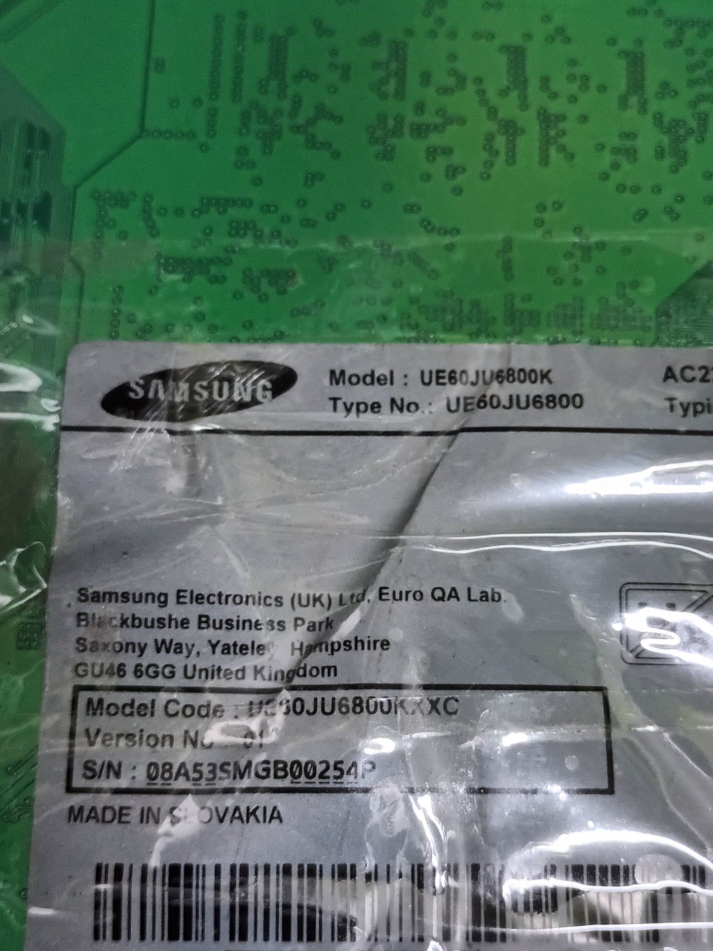 BN44-00860A, de Samsung UE60JU6800K