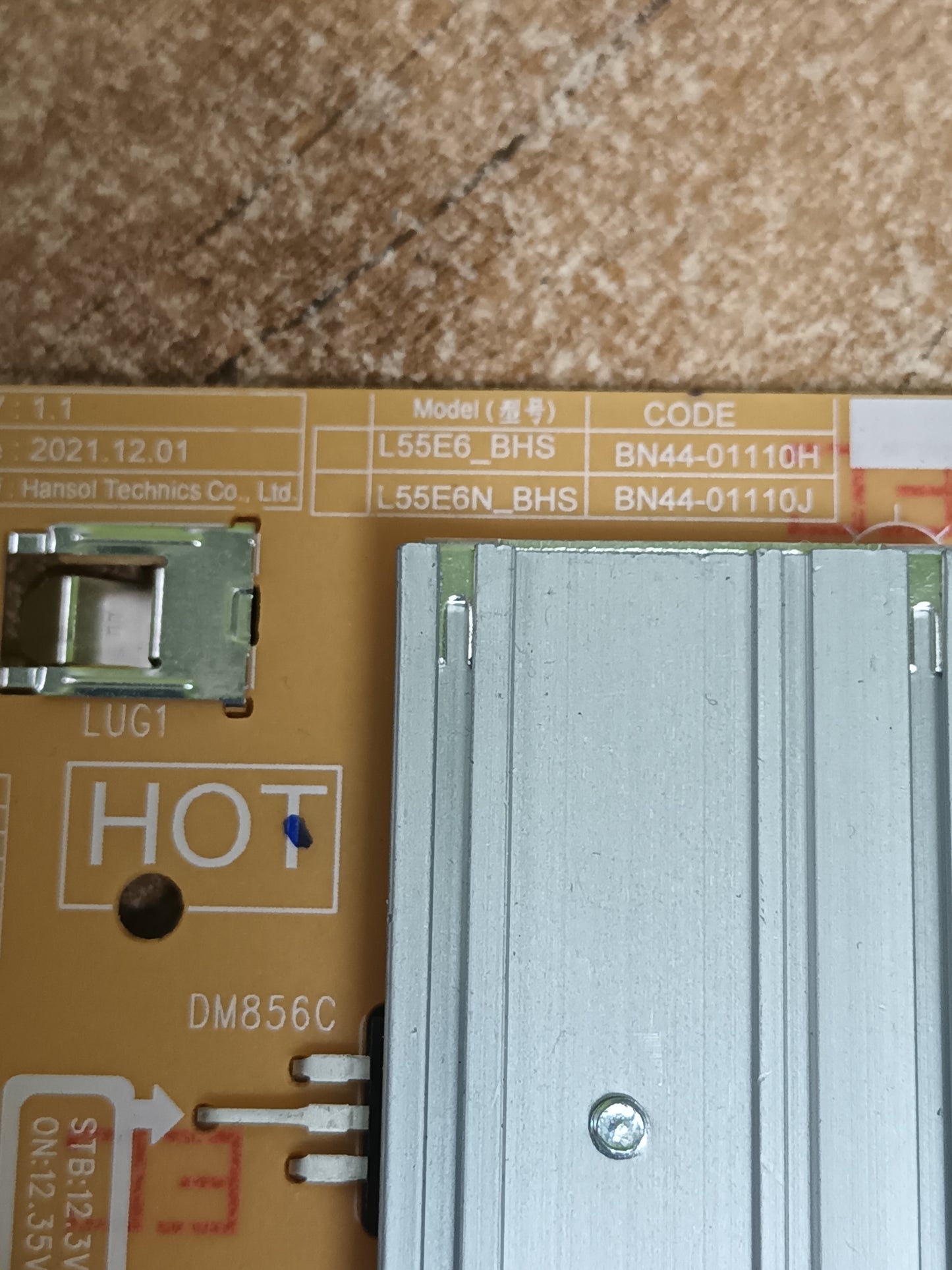BN44-01110H, de Samsung UE55BU8500K,