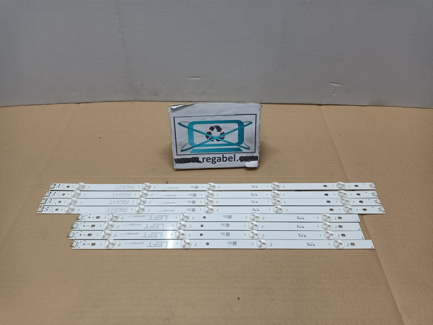 KIT 8 tiras de retroiluminacion de LG49UJ634V,