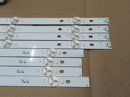 KIT 8 tiras de retroiluminacion de LG49UJ634V,