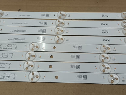 KIT 8 tiras de retroiluminacion de LG49UJ634V,