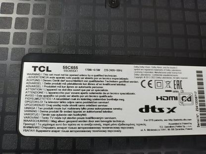 40-L17SW2-PWE1KG, de TCL 55C655