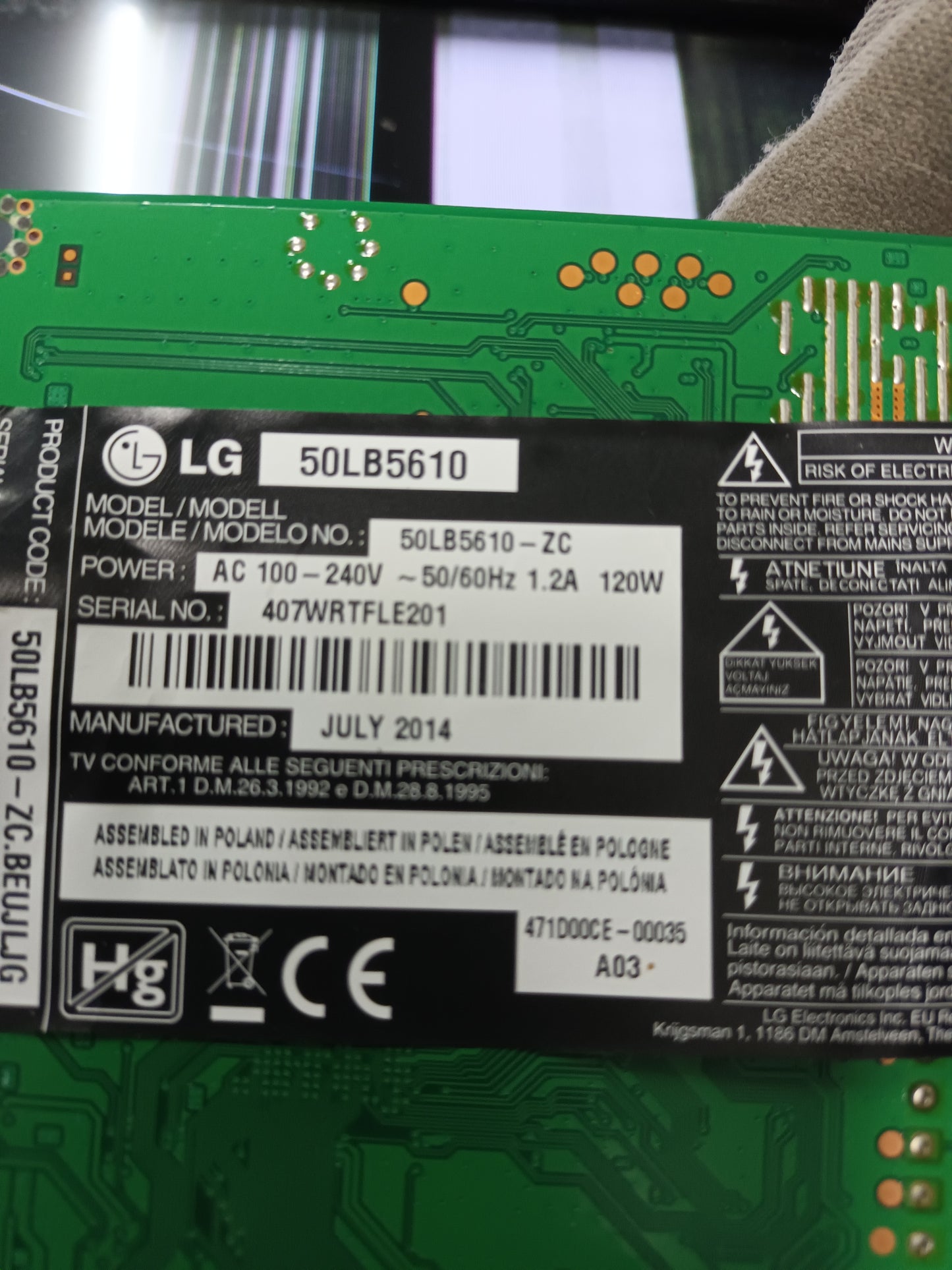EAX65423801(2.1) de LG50LB5610