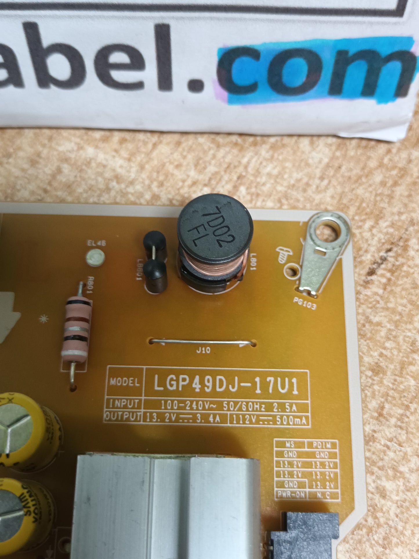 EAX67189201(1.6) de LG49UJ634V