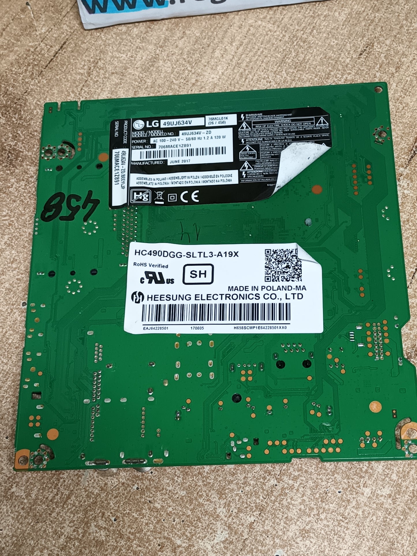 EAX67133404(1.0), de LG49UJ634V,