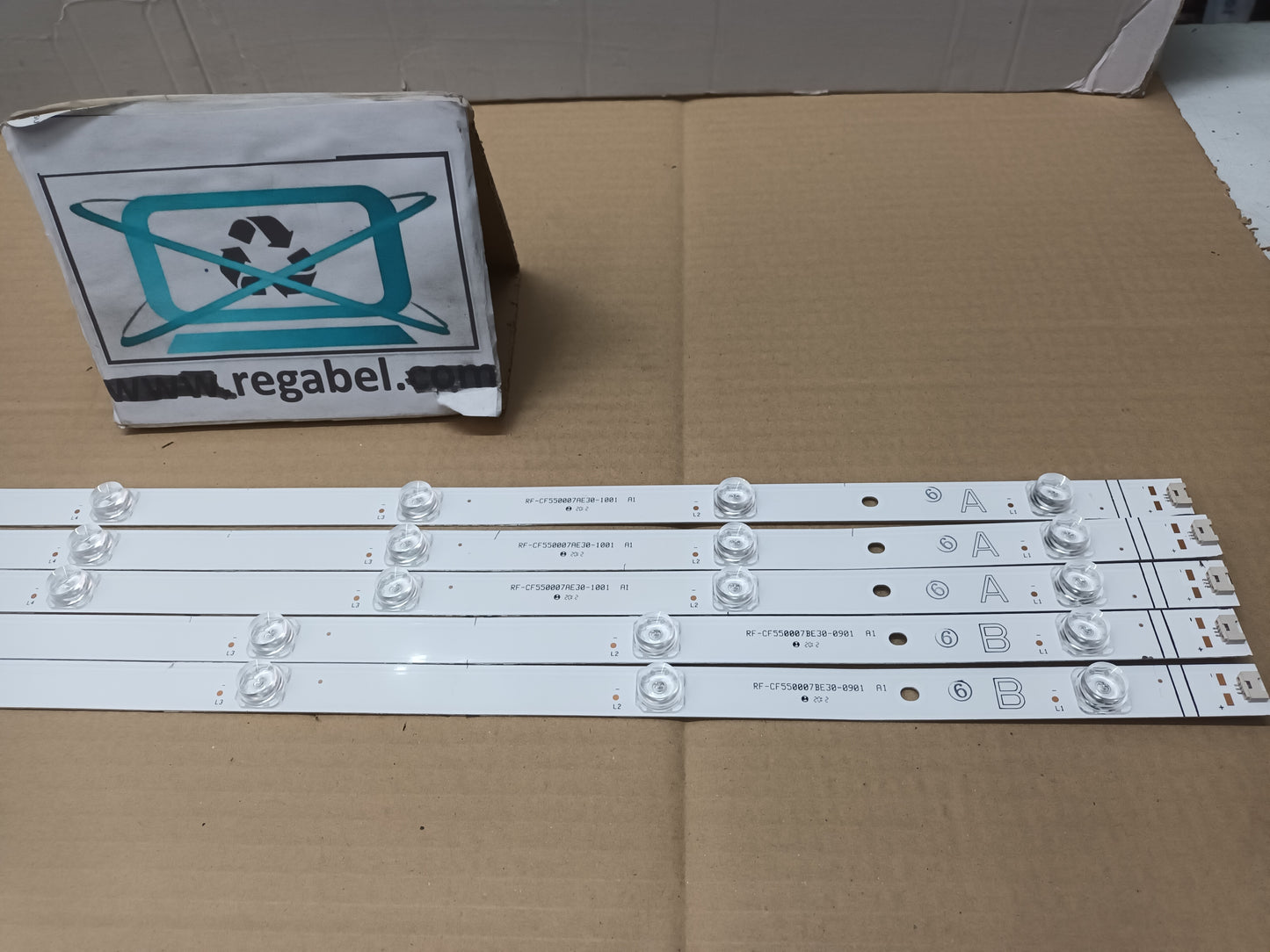 EVVO 55UHD20, KIT 5 TIRAS LED