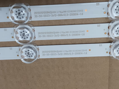 UE50TU8005K, KIT 3 TIRAS LED