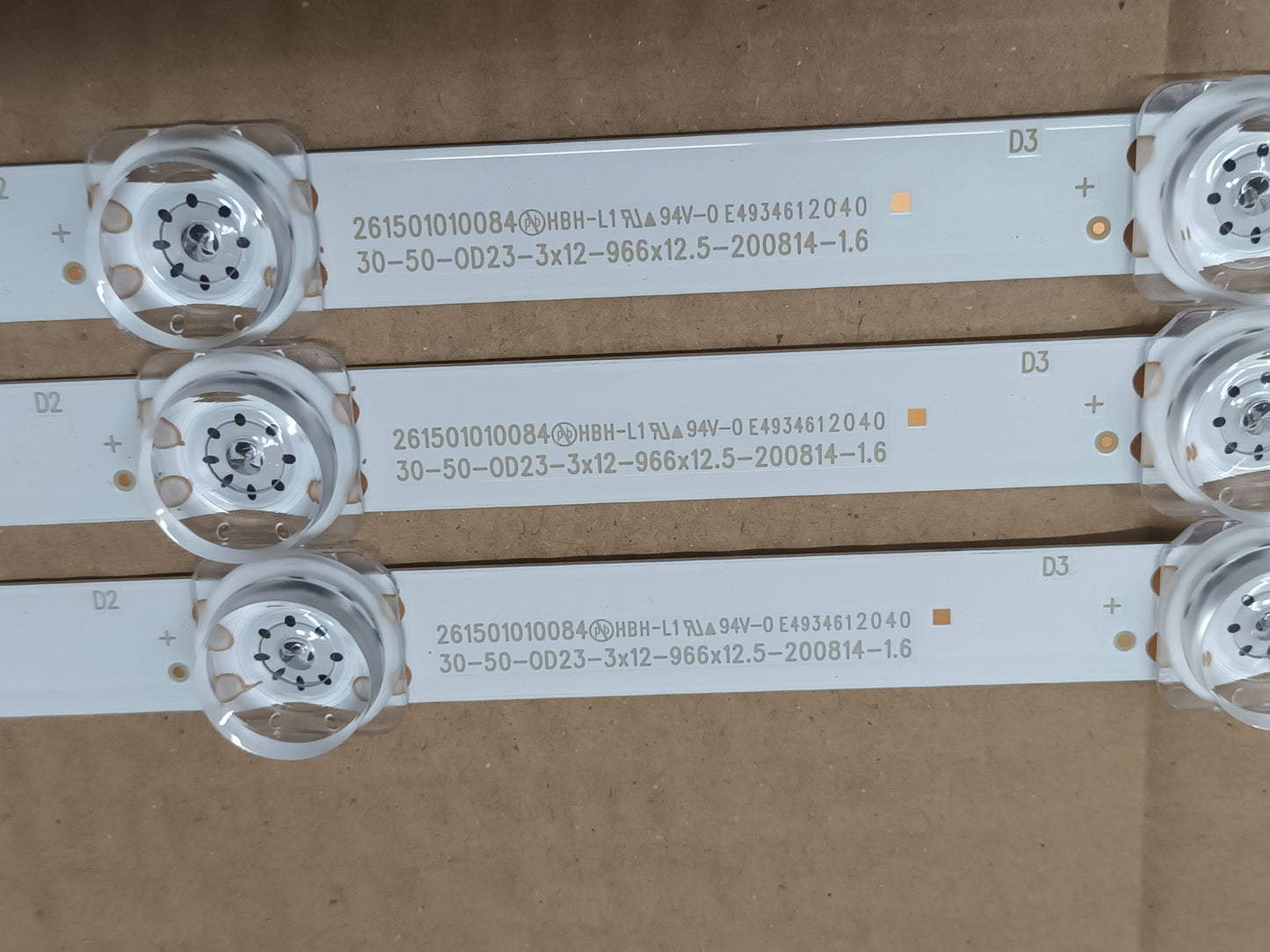 UE50TU8005K, KIT 3 TIRAS LED