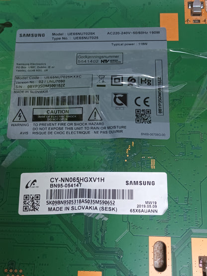 BN94-12873G, de SAMSUNG UE65NU7025K