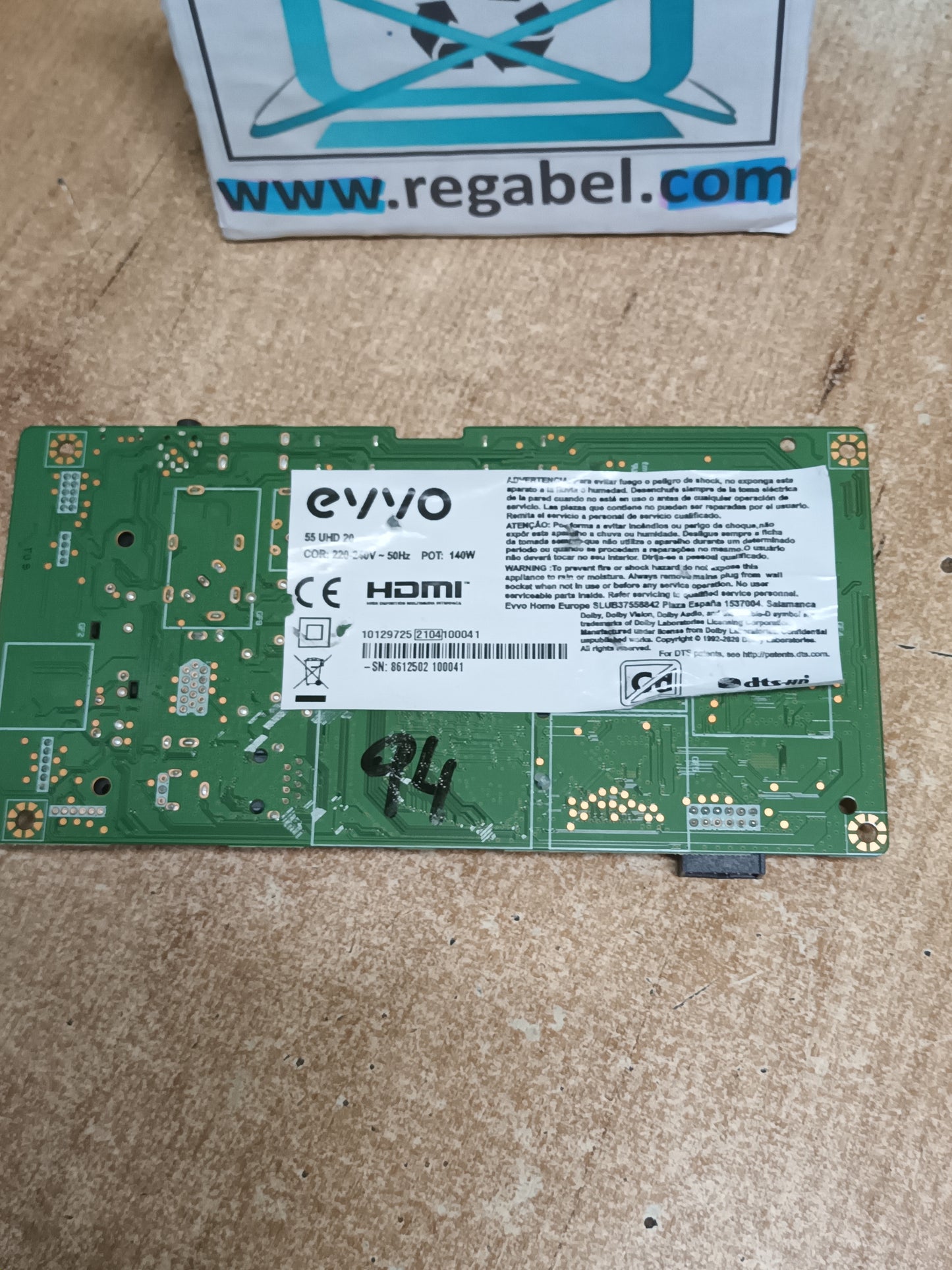 17MB170, de EVVO 55 UHD 20