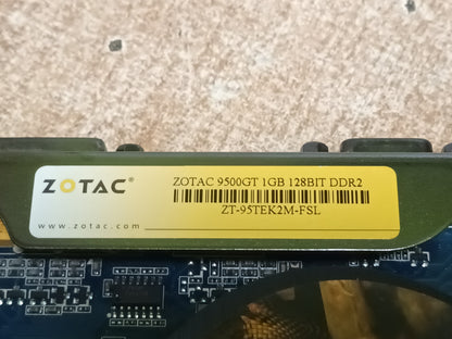 tarjeta grafica zotac geforce 9500 GT, 1gb,ddr2