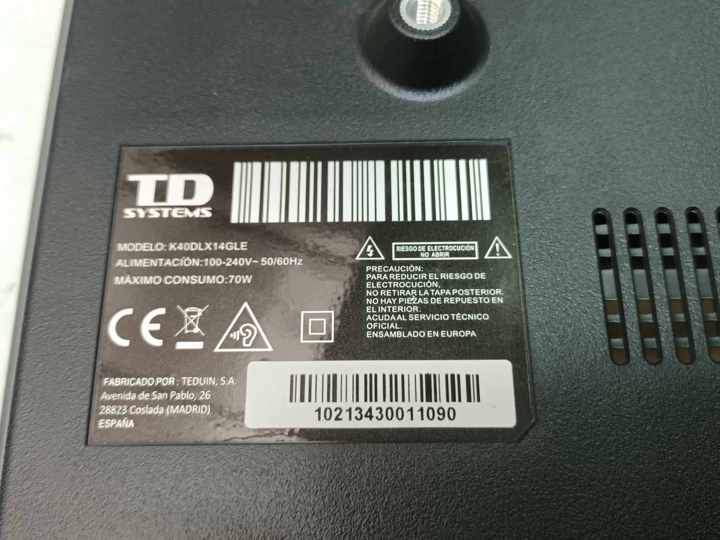 soporte, peana de TD SYSTEMS K40DLK14GLE