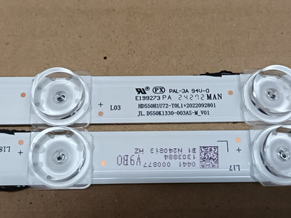 KIT 2 tiras de retroiluminación desmontadas de HISENSE 55E6NT
