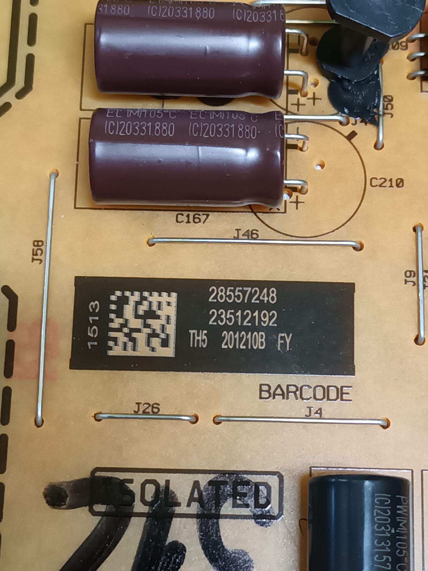 17IPS72- 23512192, de Toshiba 49V5863DG