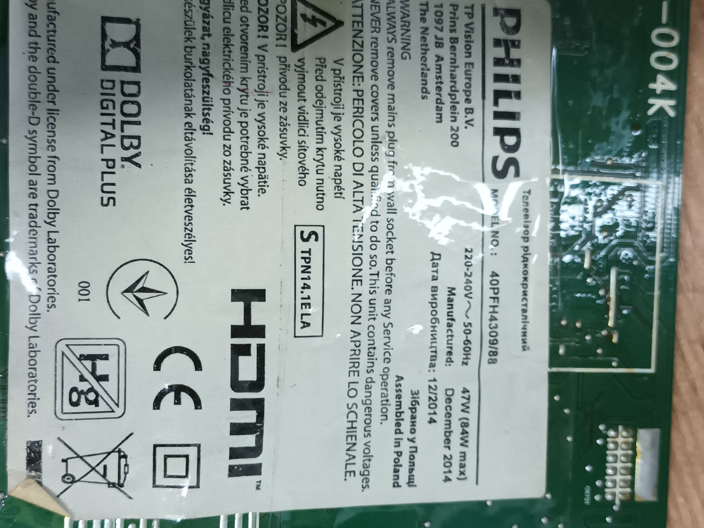 715G6353-P01-001-002H, de PHILIPS 40PFH4309/88