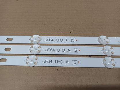 KIT 3 tiras de retroiluminación, desmontadas de LG43UH610V
