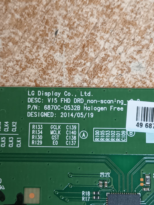 6870C-0532B, de LG49UH540V