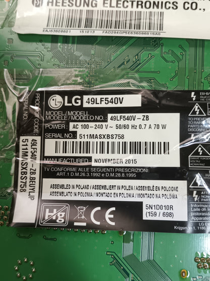 EAX66230701(1.8) de LG49LF540V