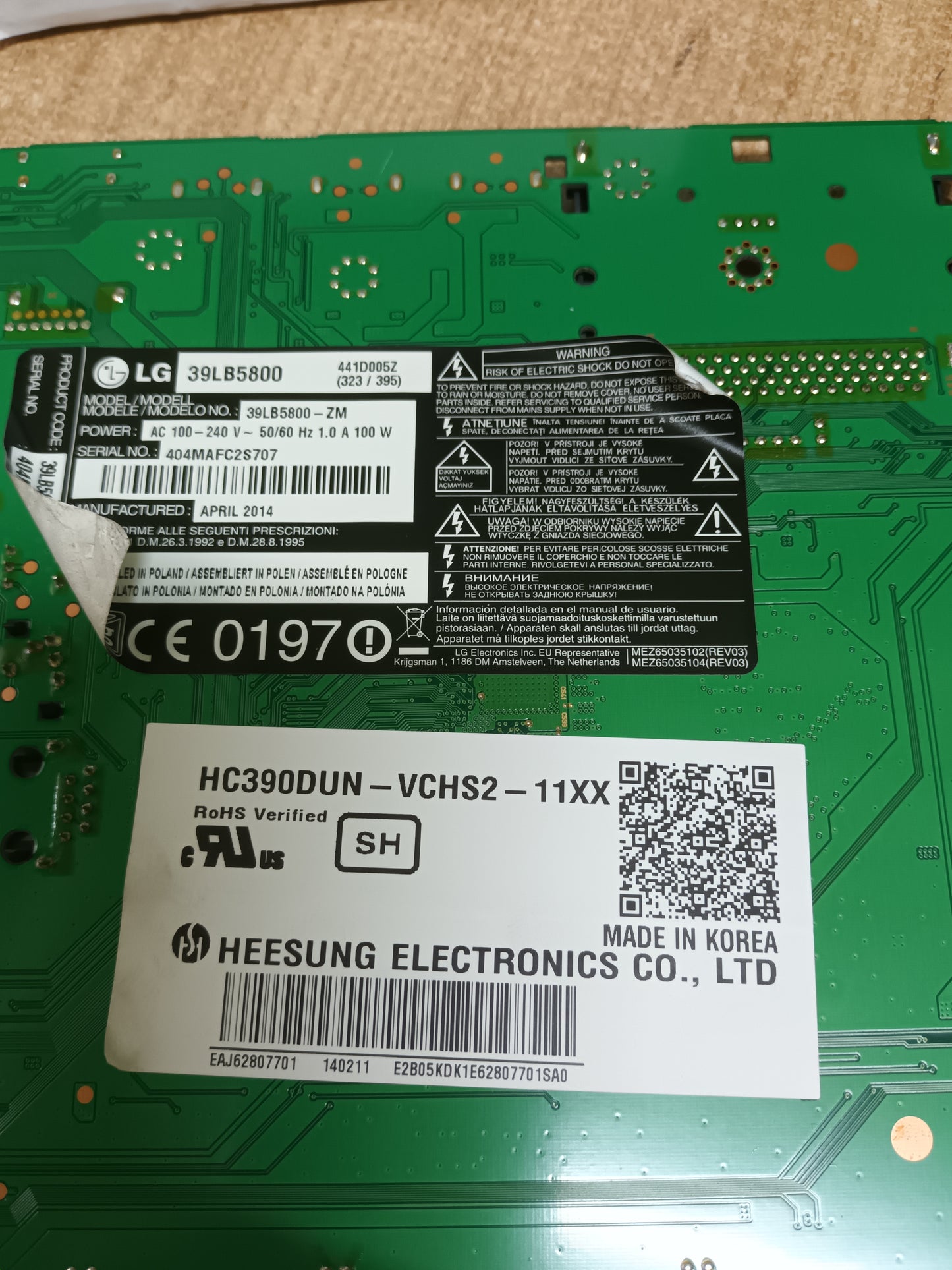 EAX65610904(1.0), EBT62946403, de LG39LB5800