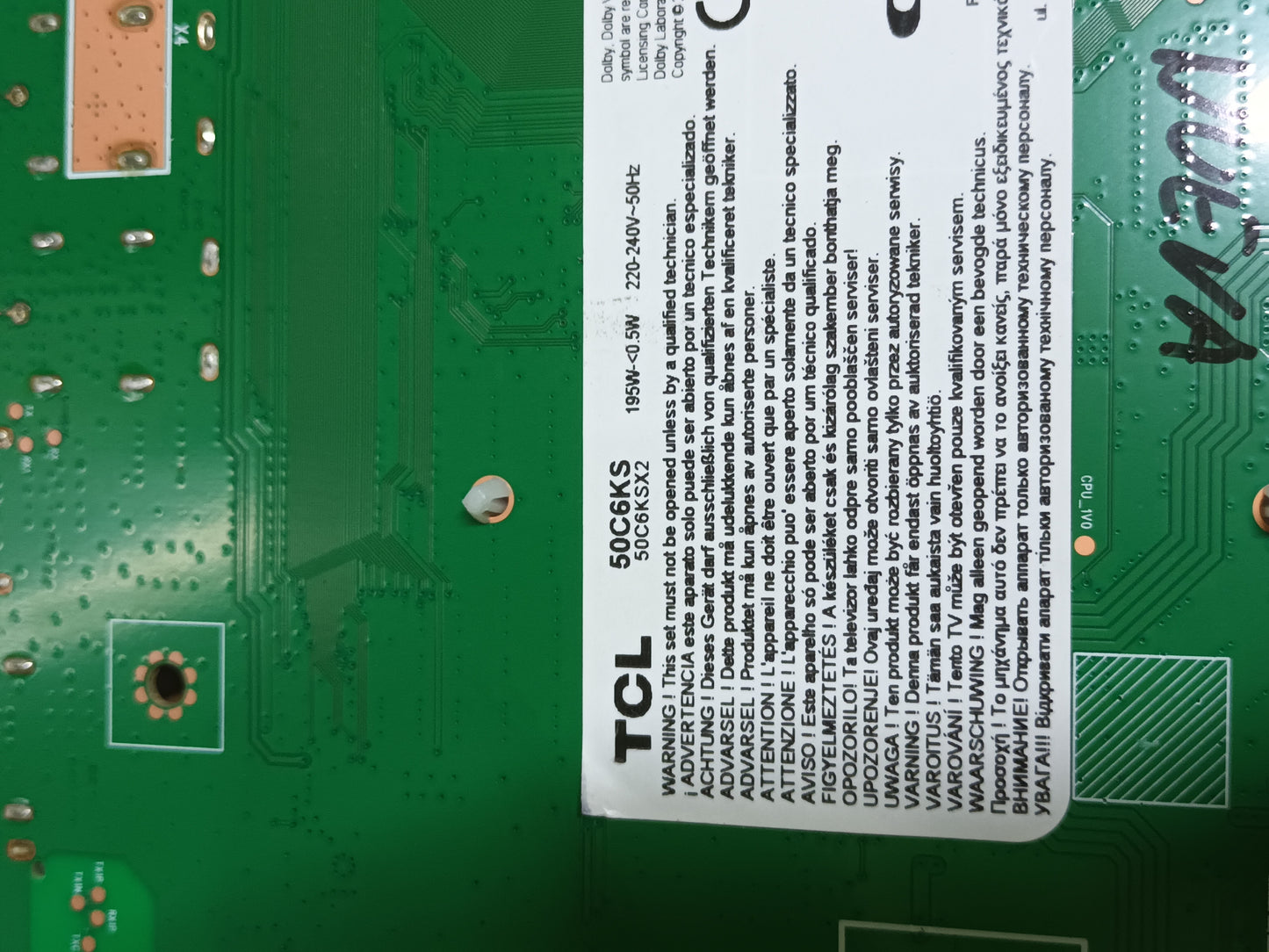 40-P30AAL-PWD1ZG, de TCL 50C6KS, (ref-321), nueva
