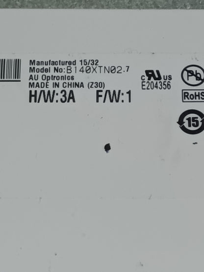 B140XTN02.7, pantalla de portátil, (P-38)