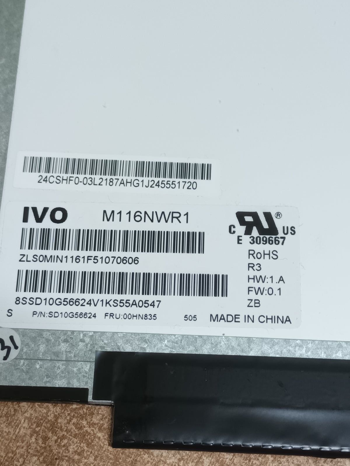 M116NWR1 R3, pantalla de portátil, (P-1)