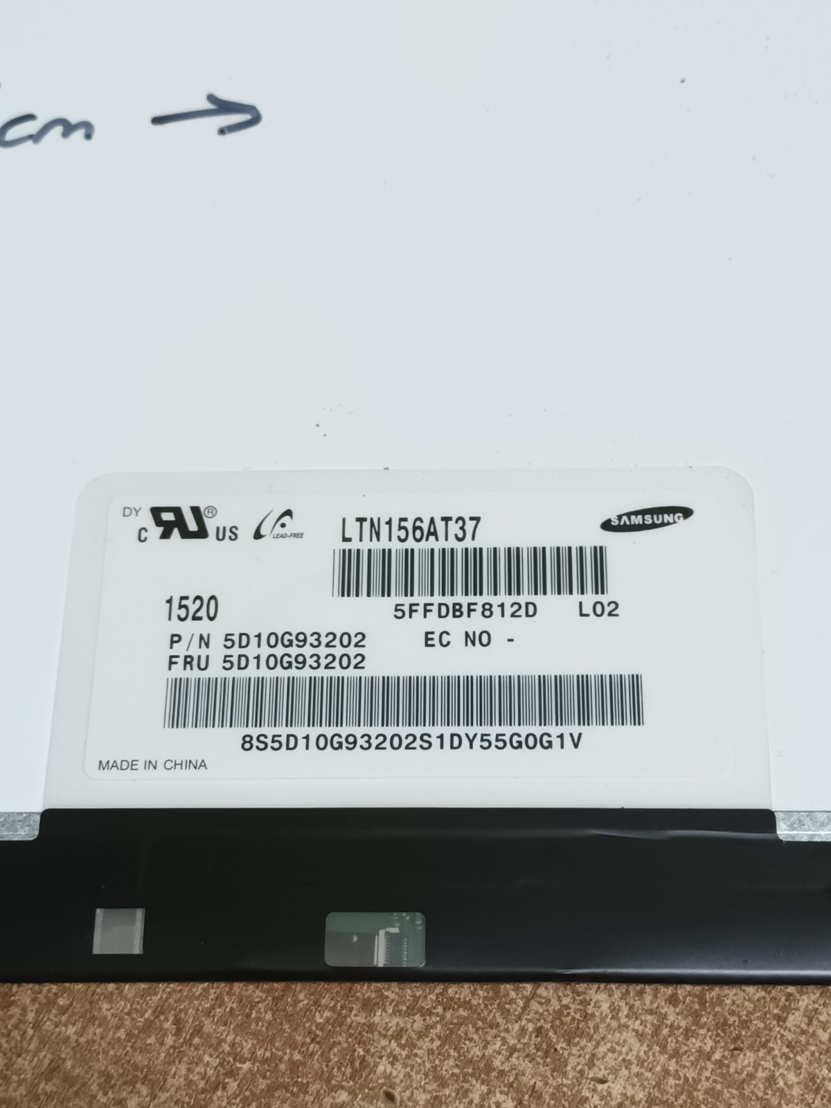 LTN156AT37-L02, pantalla de portatil, (ref-19)