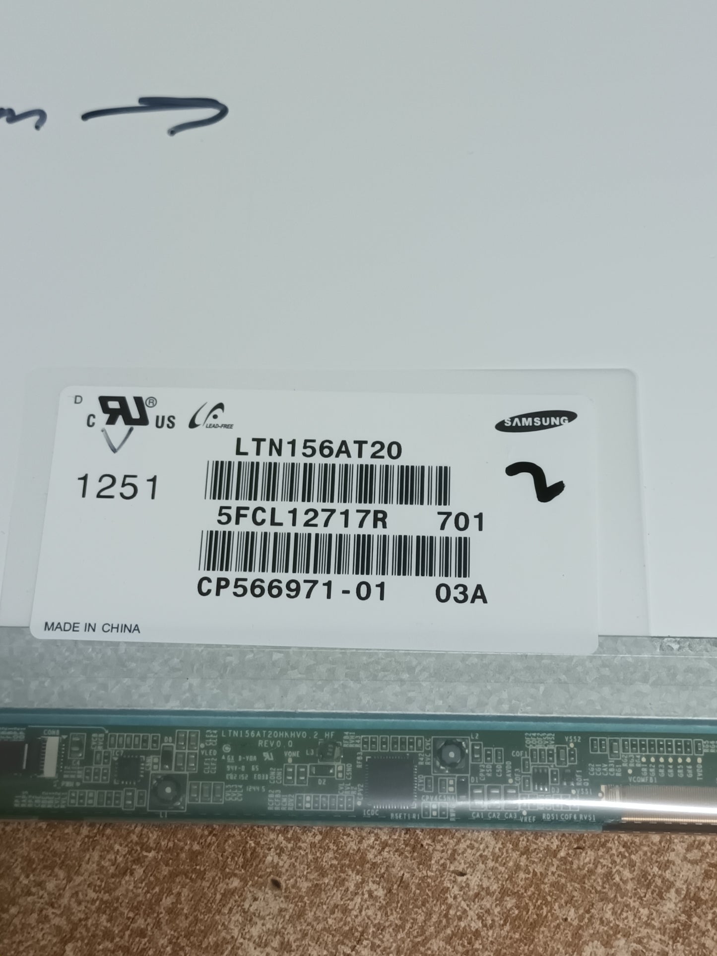 LTN156AT20-701, pantalla de portatil, (ref-18)