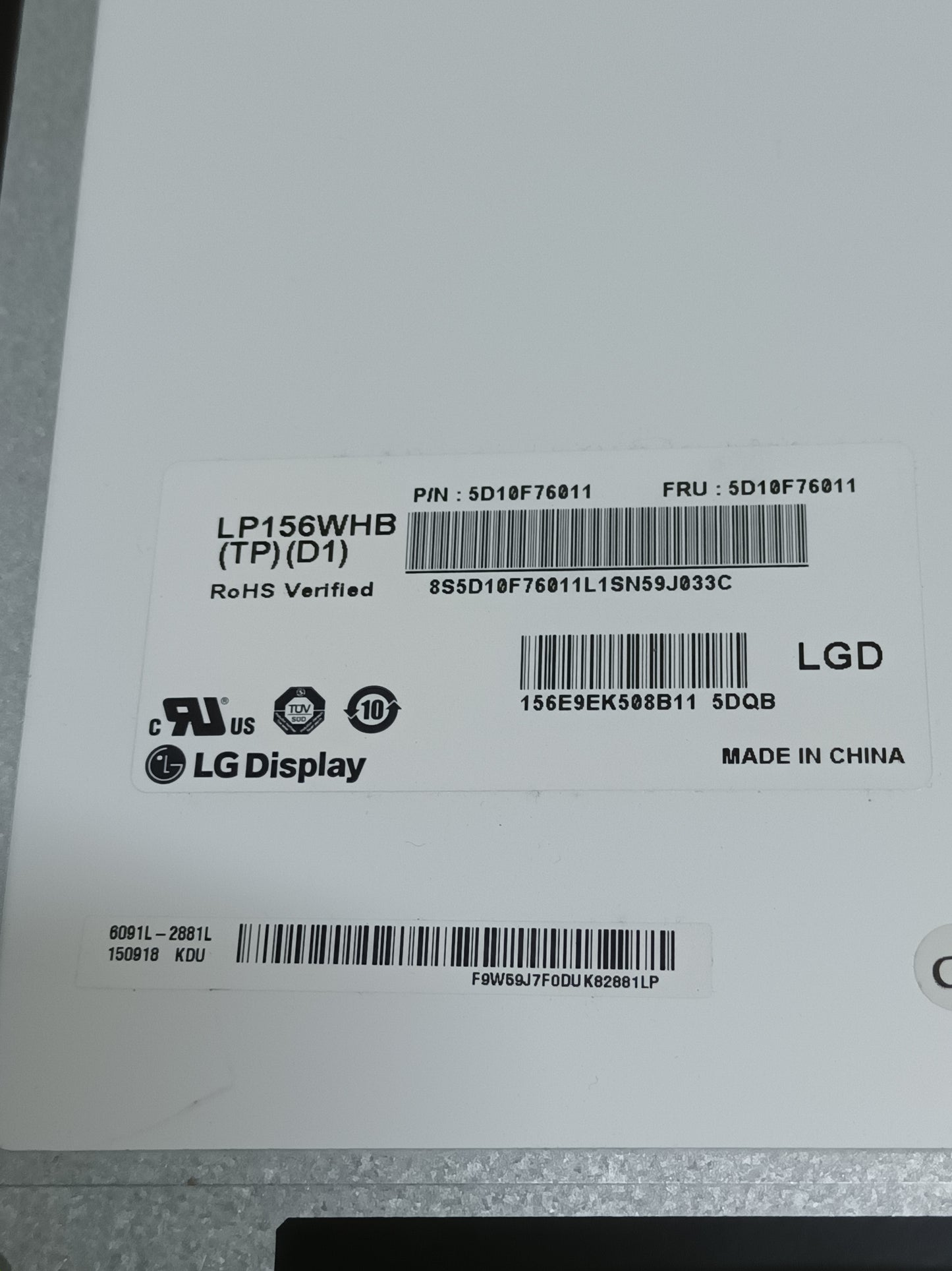 LP156WHB (TP) (D1), pantalla de portatil, (ref-8)