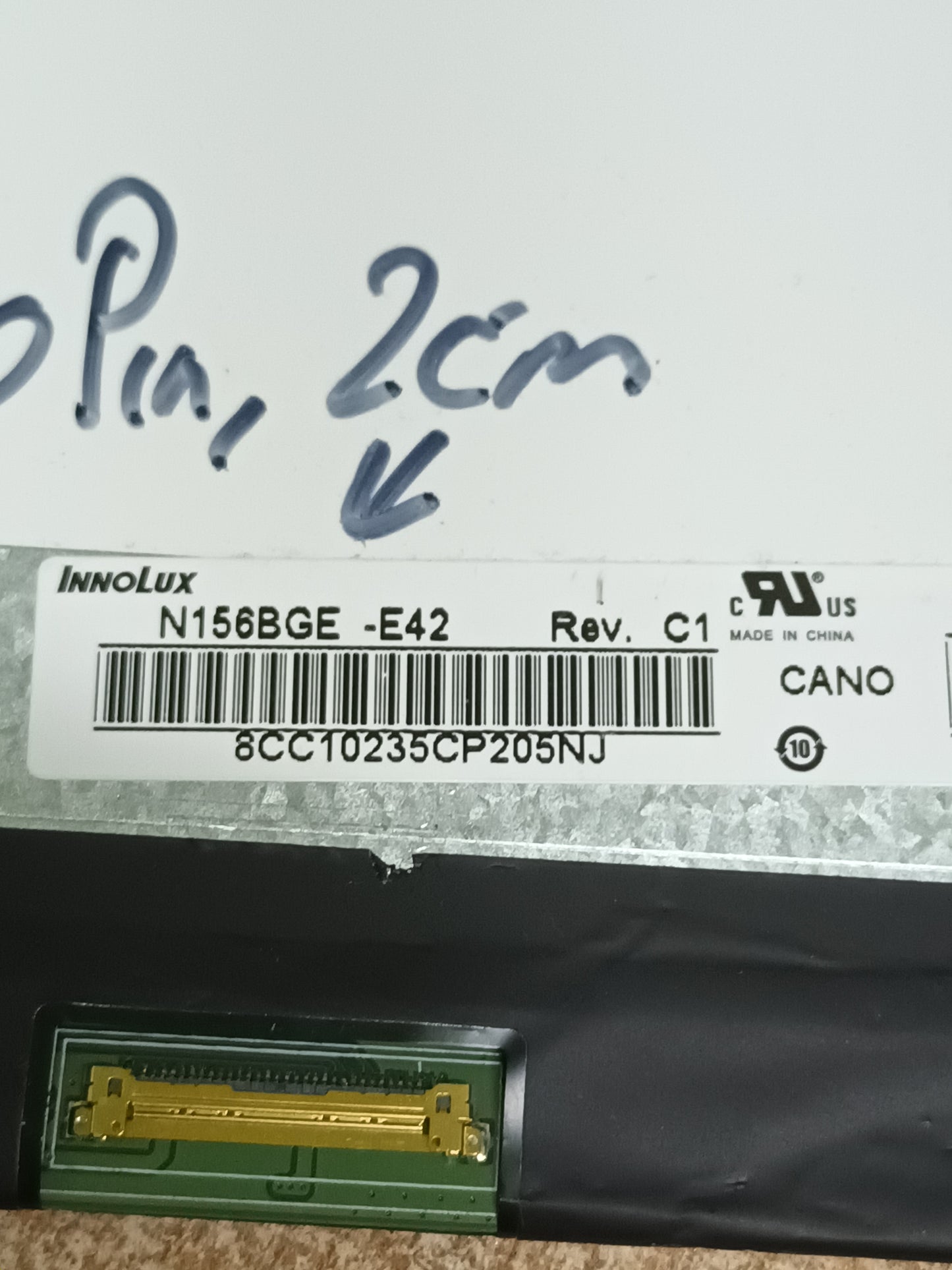 NT156BGE-E42 Rev C1, pantalla de portátil (P-42)