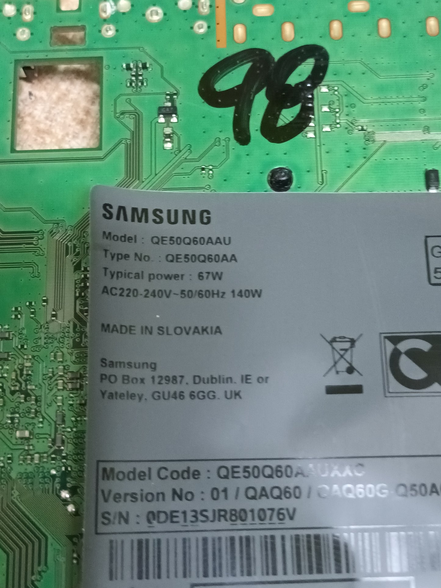 BN94-16448X, de Samsung QE50Q60AAU, (sku-98)