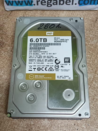 disco hdd 6TB, 3.5, WD, MUY NUEVO, con informe
