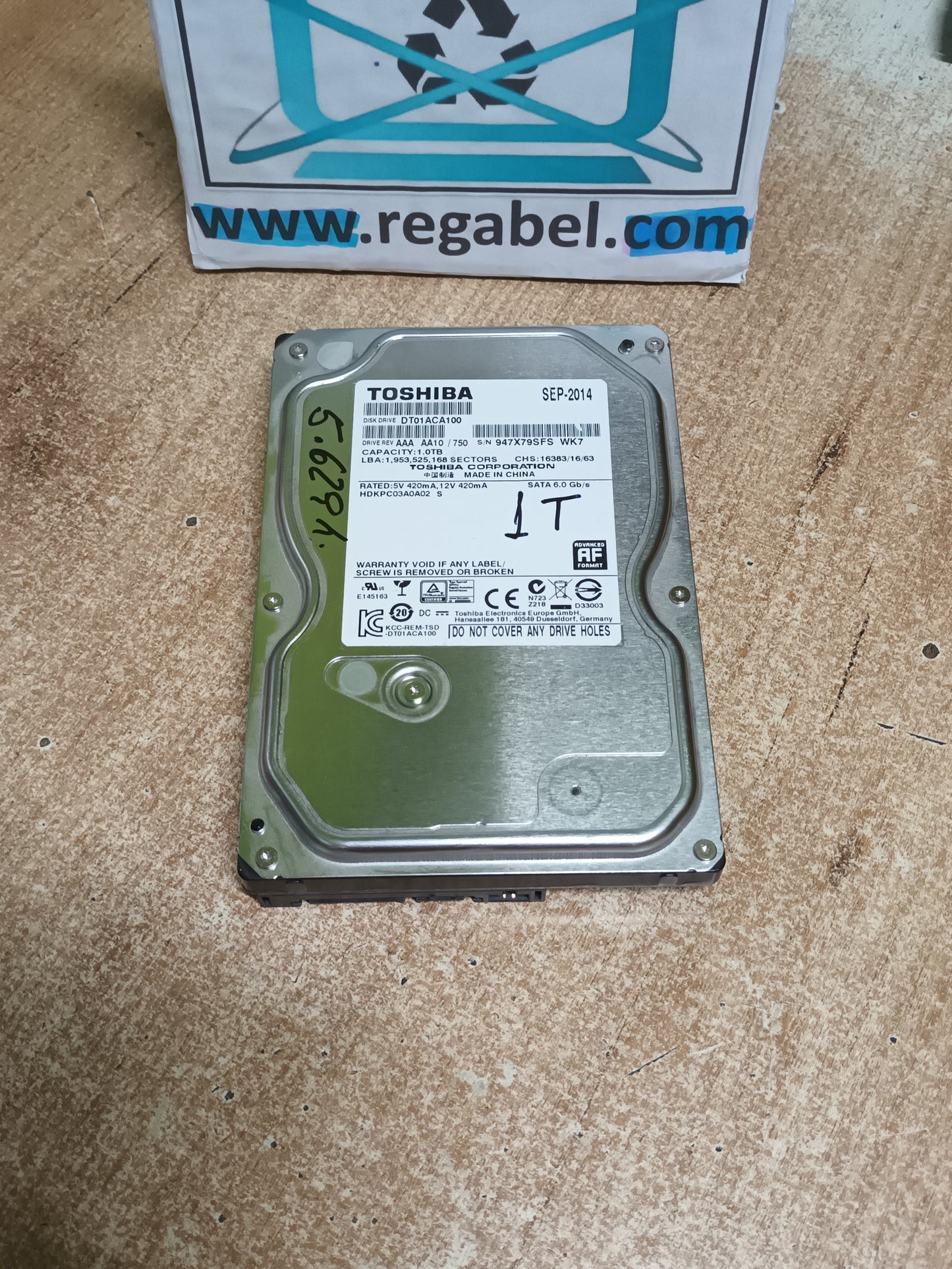 disco hdd 1tb, 3.5, toshiba, con informe