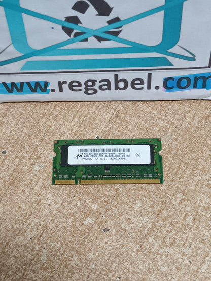 memoria ram ddr2, 4gb sodimm, 800mhz,