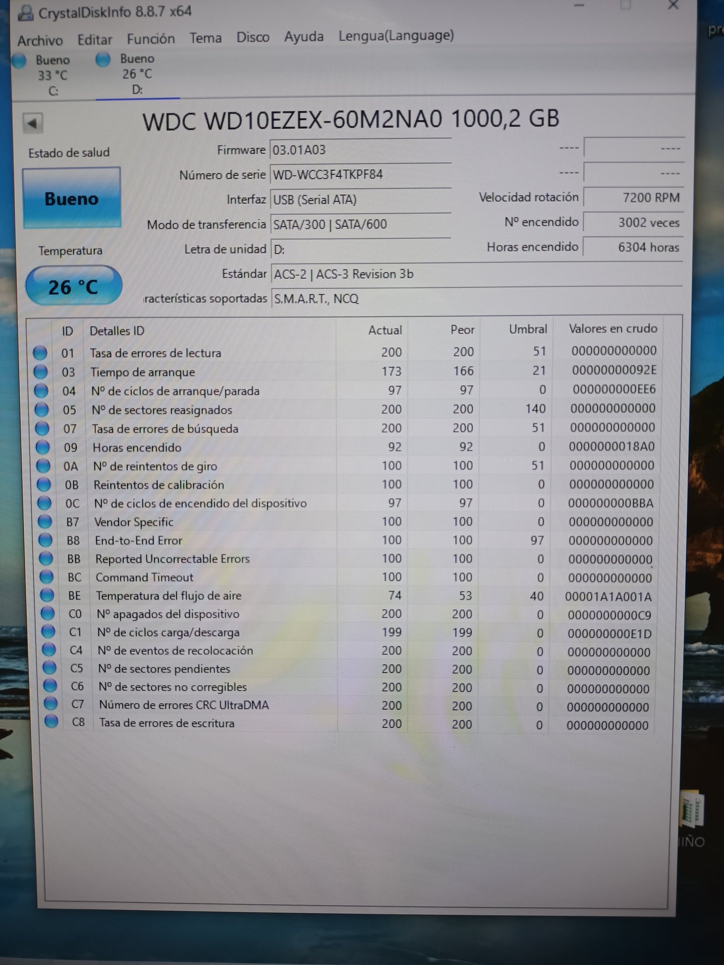 disco hdd 1tb, 3.5, WD, con informe