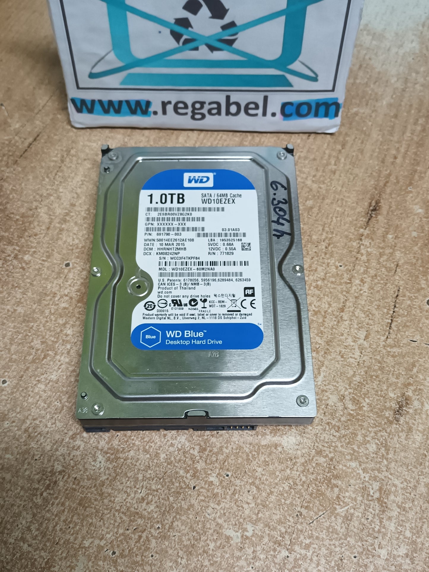disco hdd 1tb, 3.5, WD, con informe