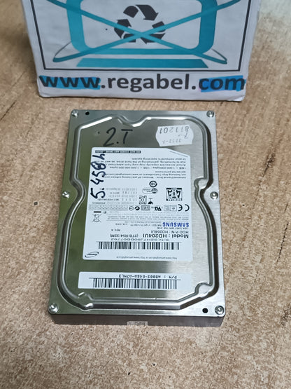 disco hdd 2tb, 3.5, Samsung, con informe