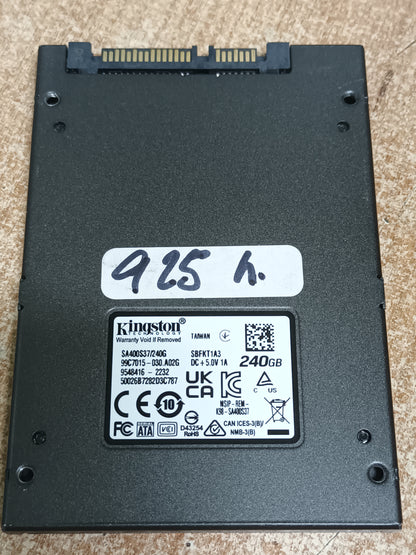 Disco SSD de 240GB 2.5, con informe