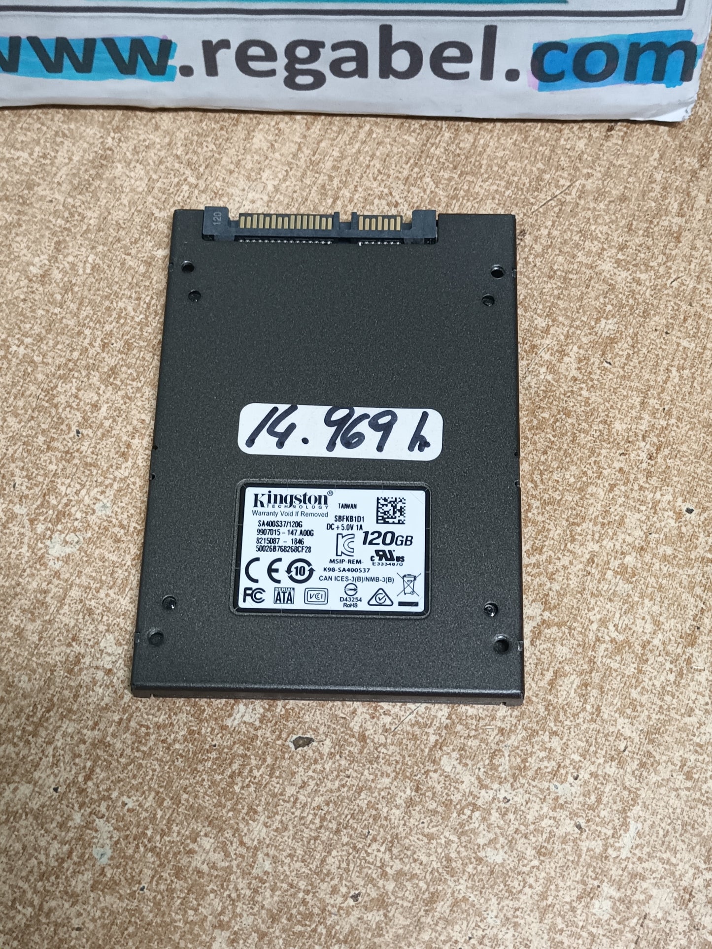 Disco SSD de 120GB 2.5, con informe