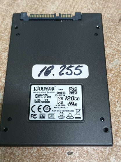 Disco SSD de 120GB 2.5, con informe
