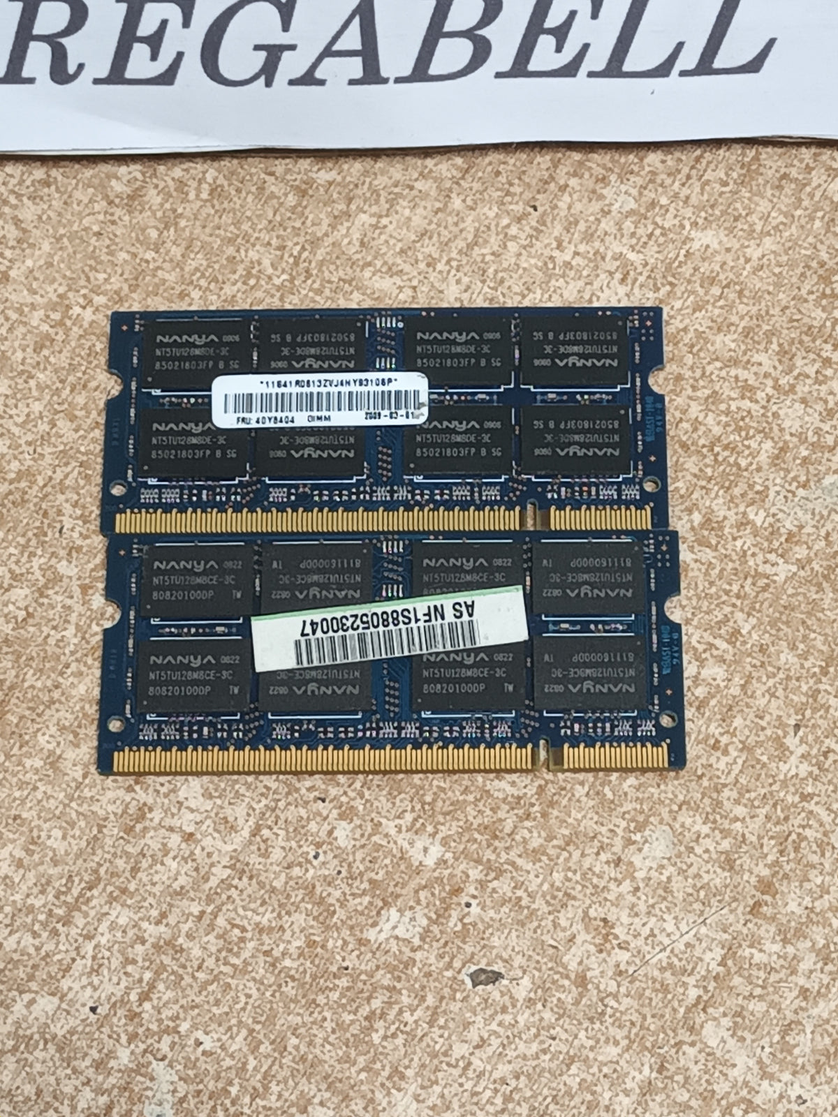 2 memorias ram ddr2, 2gb sodimm, 667mhz, nanya