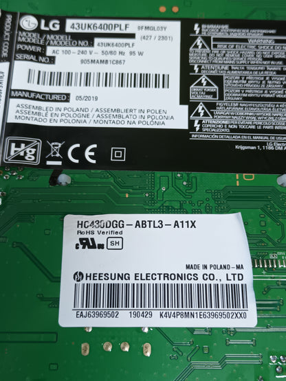 EAX67872805(1.1), de LG43UK6400PLF, EBT65120413,