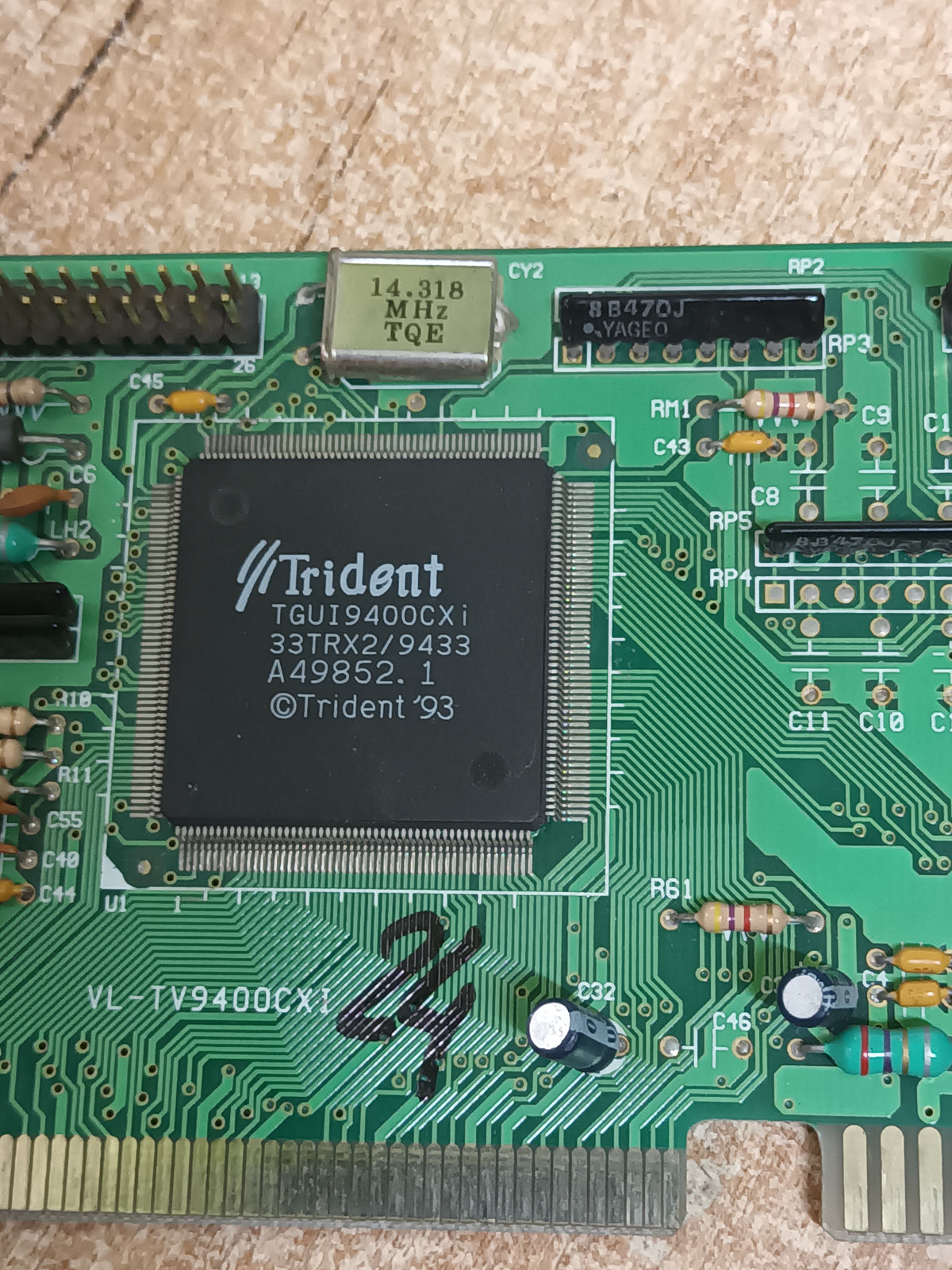 tarjeta grafica, trident tgui9400cxi isa