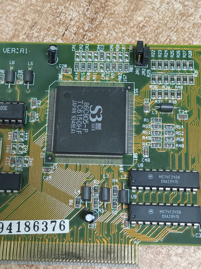 tarjeta gráfica VGA VESA VINTAGE "S3 86C805-P