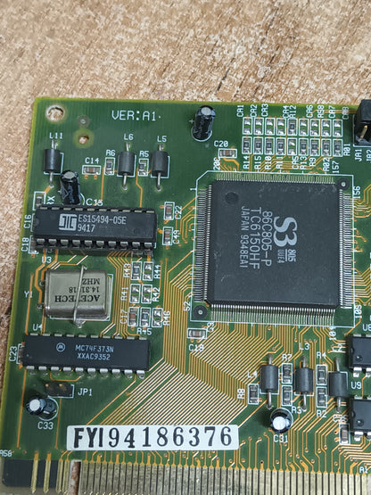 tarjeta gráfica VGA VESA VINTAGE "S3 86C805-P