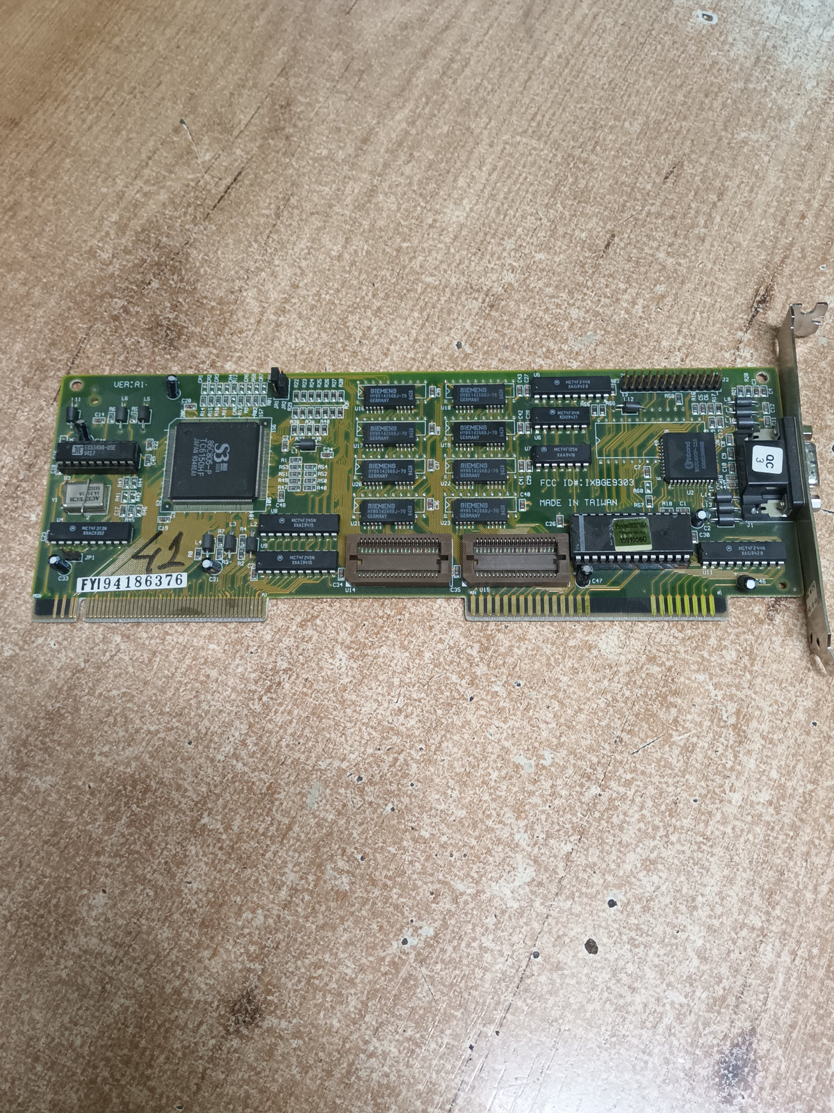 tarjeta gráfica VGA VESA VINTAGE "S3 86C805-P