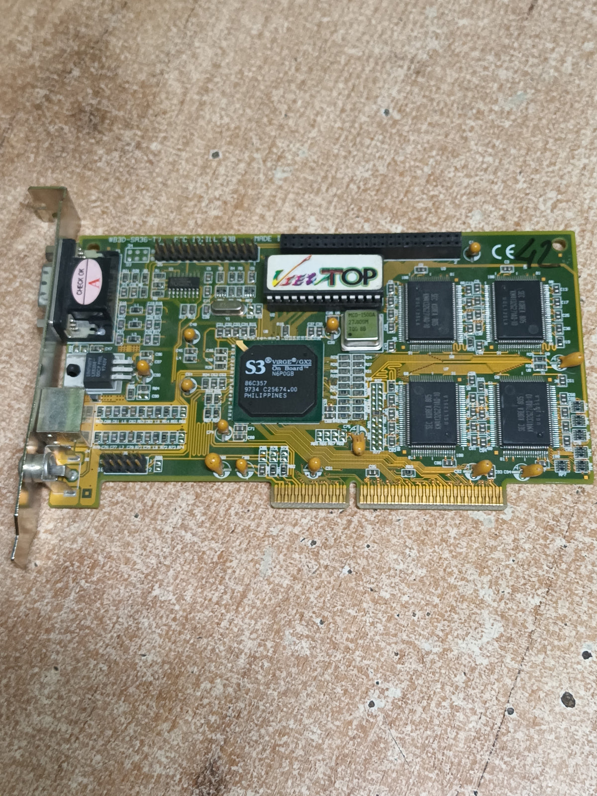 Tarjeta gráfica Retro Vintage VGA S3 Virge GX2 AGP